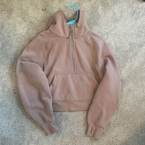 Lululemon Scuba half zip in Pink Clay (size M/L) barely worn very new
